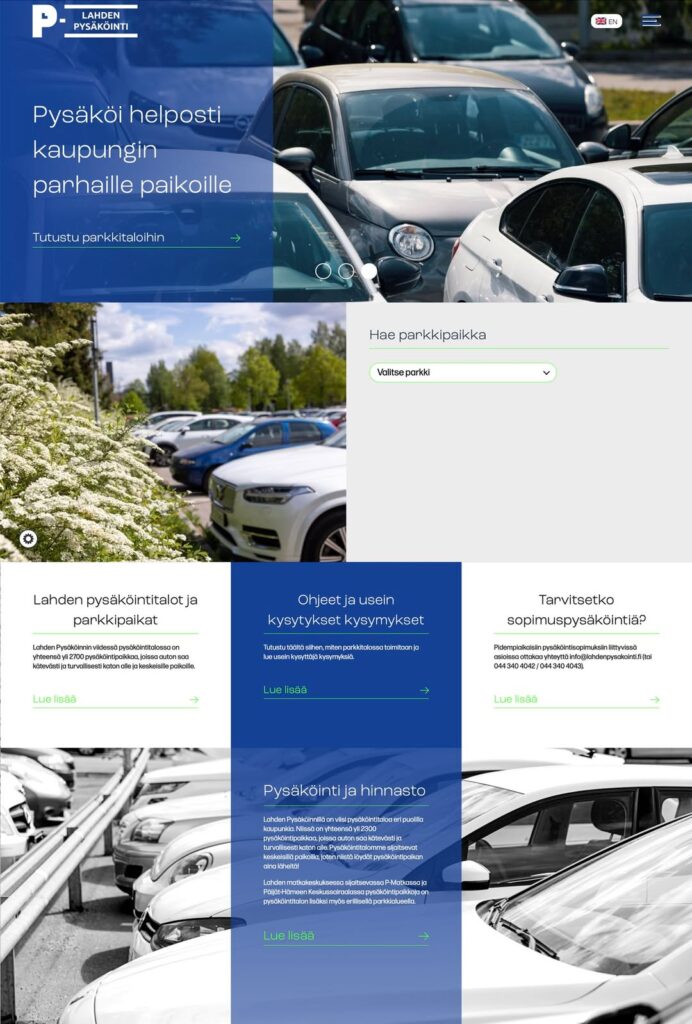 Lahden pysäköinti nettisivut
