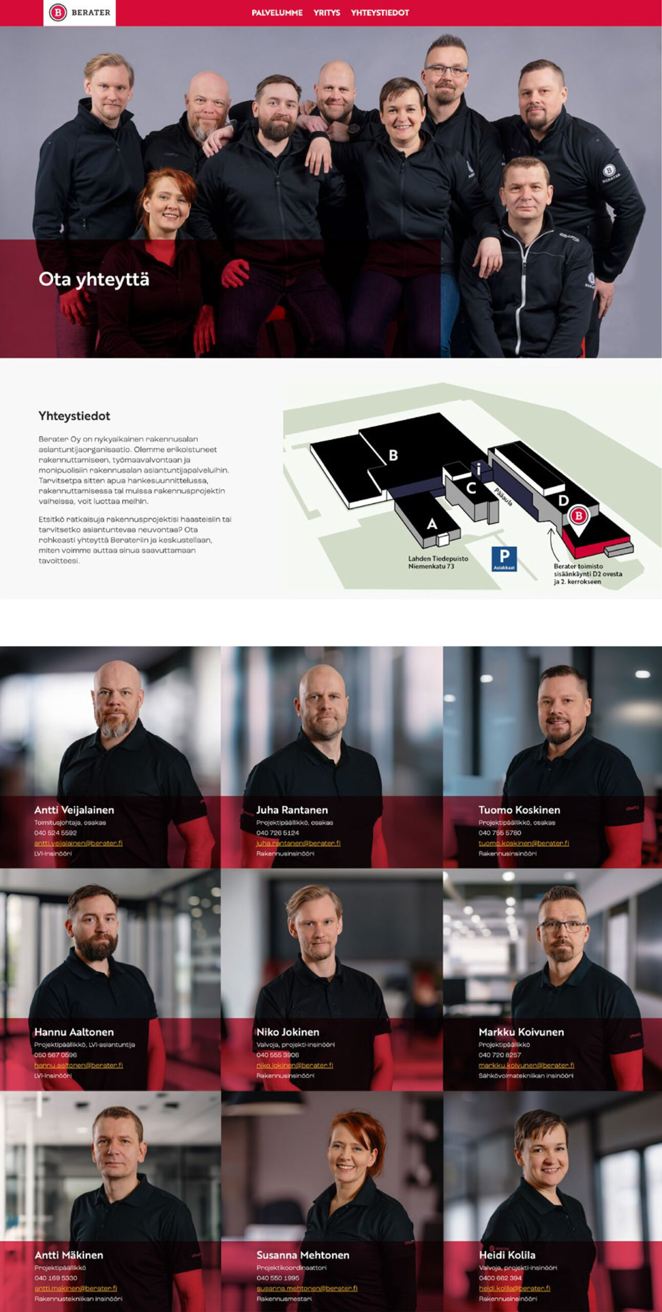 Berater nettisivut