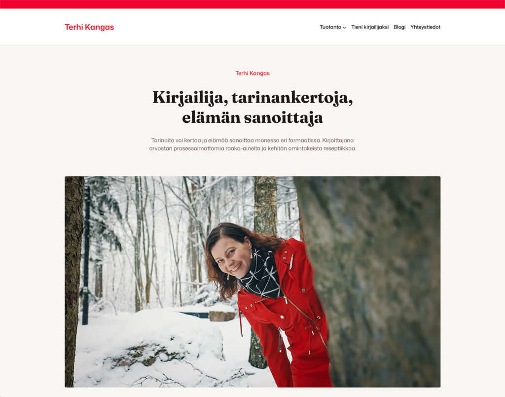 Terhi Kangas kirjailijasivut